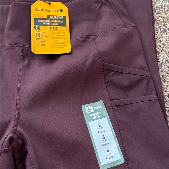 NWT Carhartt Force Fitted Lightweight Utility Leggings | Size S (2-4) - Picture 4 of 6